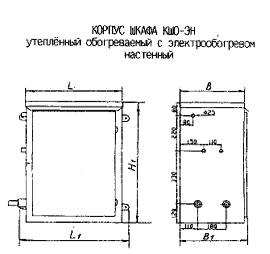 Корпус шкафа утеплённого электрообогреваемого в настенном исполнении